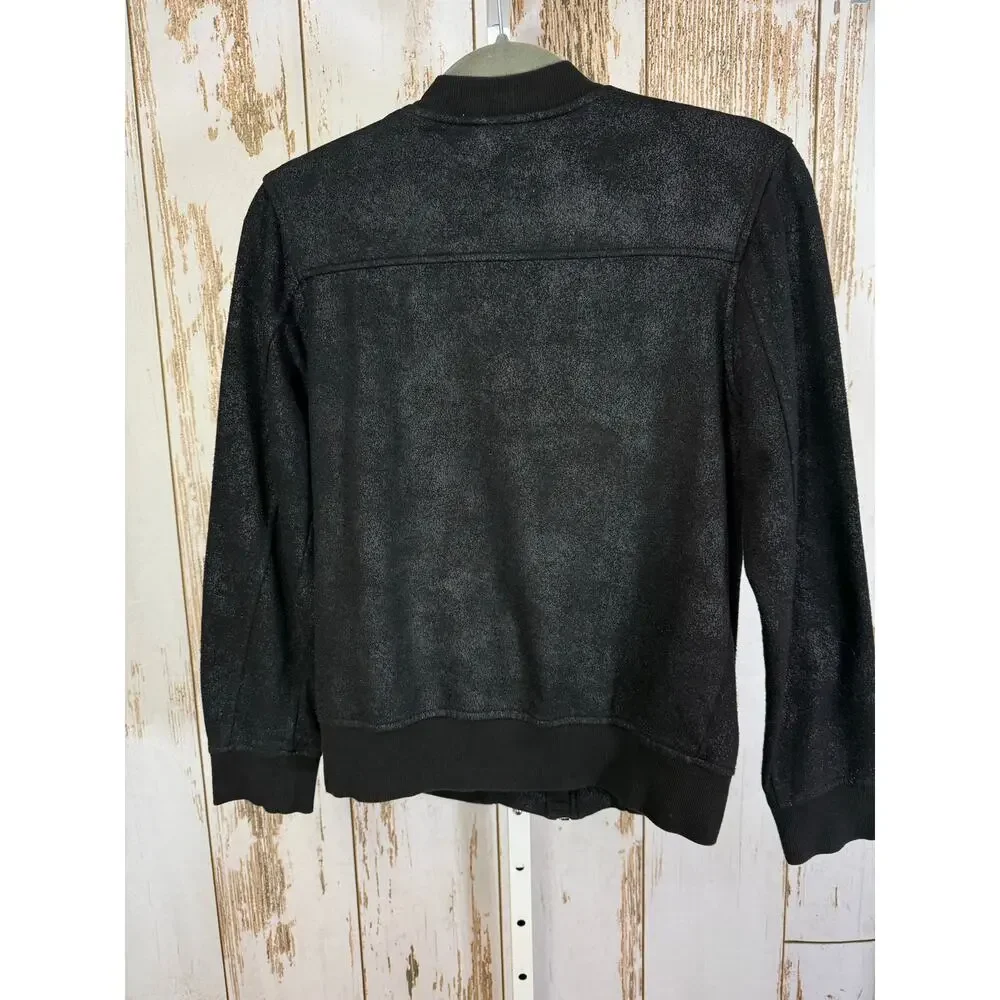 H&M, Black Sweatshirt Jacket. Size 12-14Y. In excellent condition!